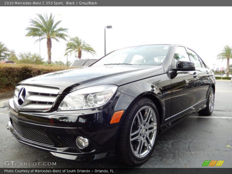 Black / Grey/Black 2010 Mercedes-Benz C 350 Sport