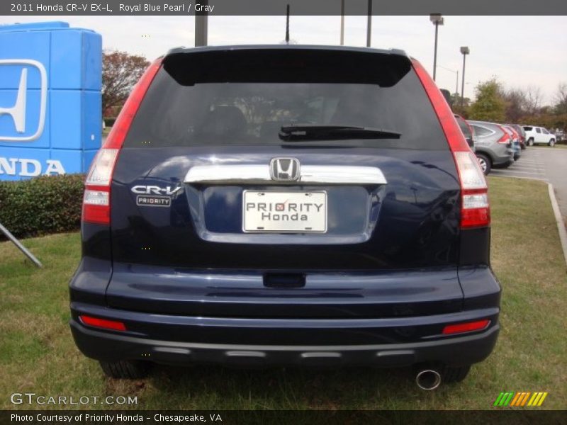 Royal Blue Pearl / Gray 2011 Honda CR-V EX-L