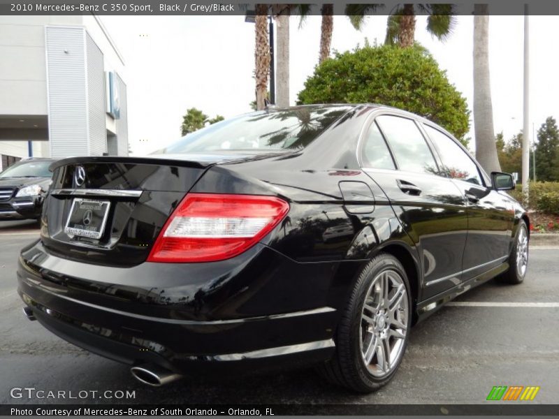 Black / Grey/Black 2010 Mercedes-Benz C 350 Sport