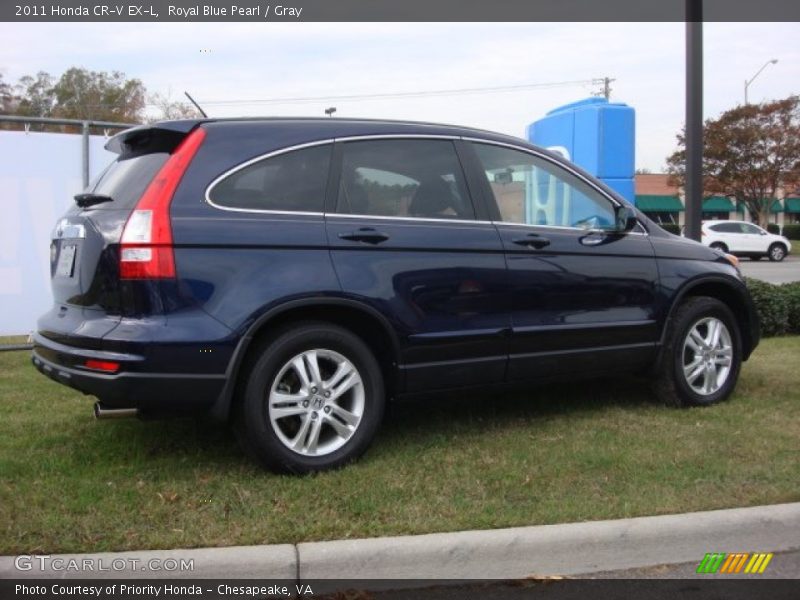 Royal Blue Pearl / Gray 2011 Honda CR-V EX-L