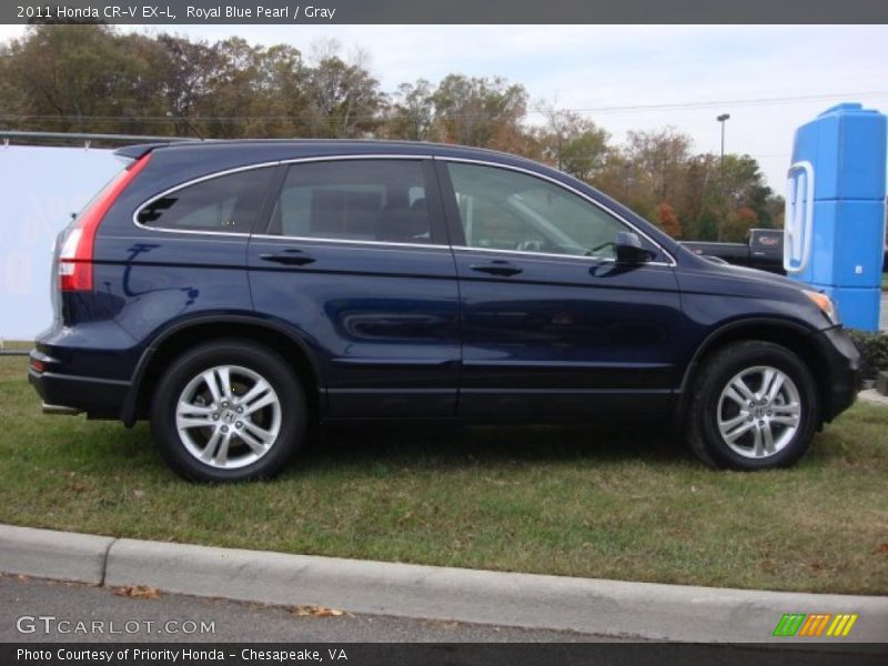Royal Blue Pearl / Gray 2011 Honda CR-V EX-L