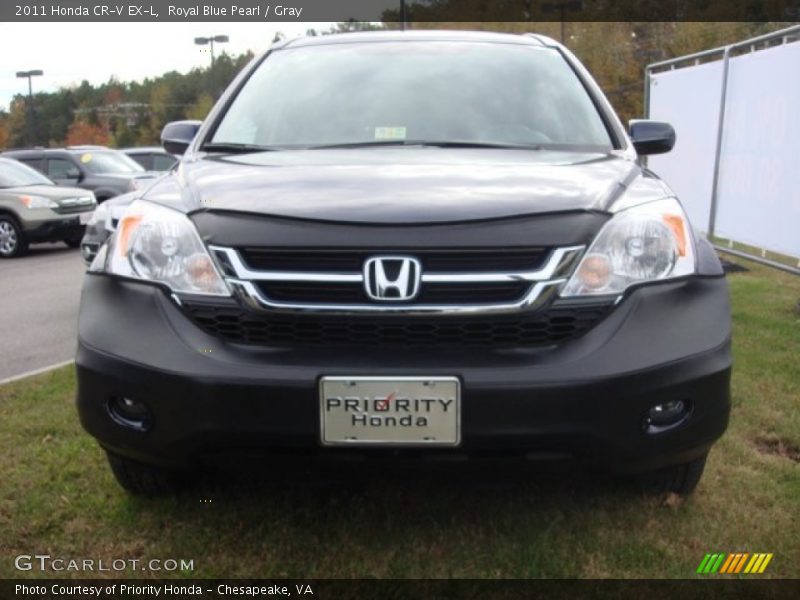 Royal Blue Pearl / Gray 2011 Honda CR-V EX-L