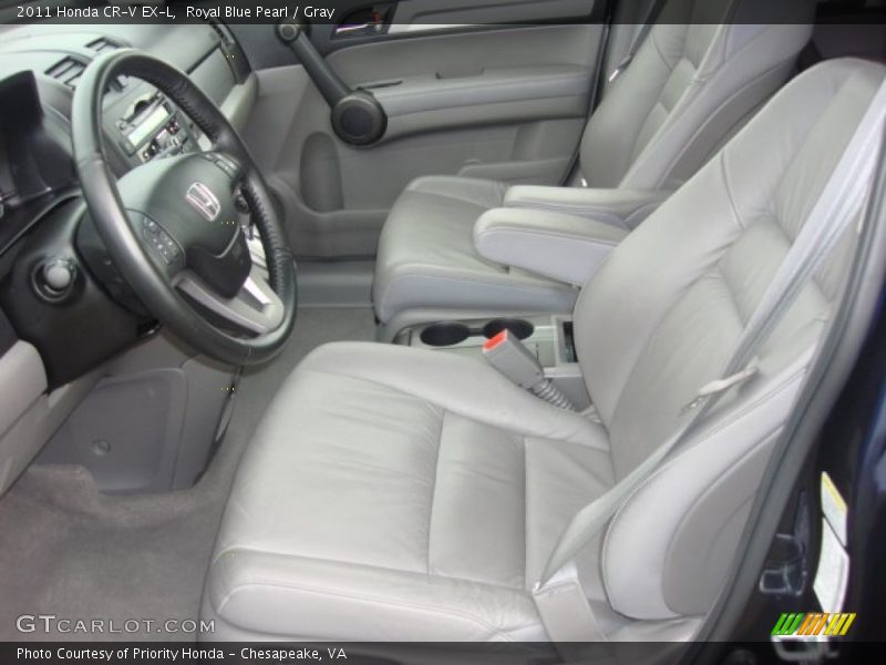 Royal Blue Pearl / Gray 2011 Honda CR-V EX-L