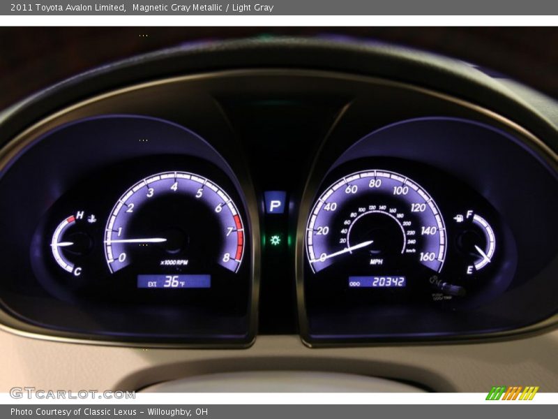 Magnetic Gray Metallic / Light Gray 2011 Toyota Avalon Limited