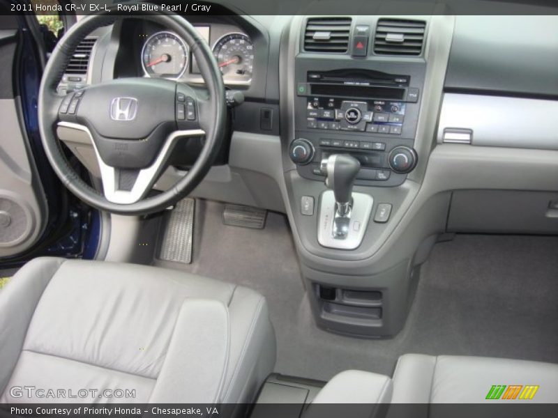 Royal Blue Pearl / Gray 2011 Honda CR-V EX-L