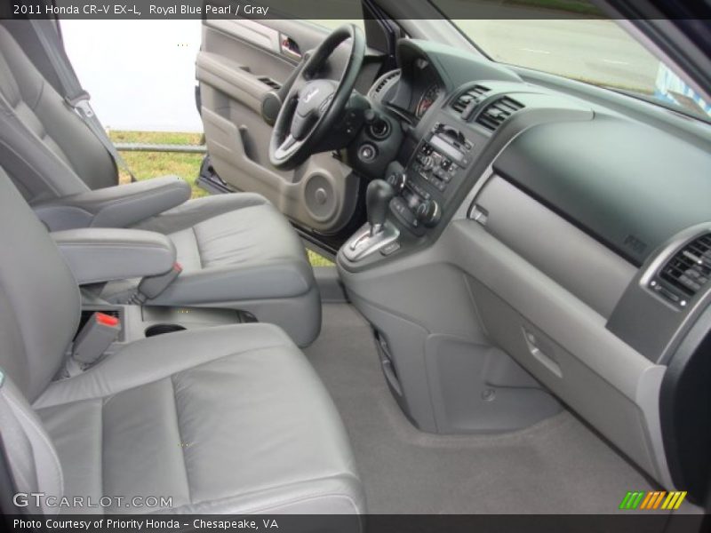 Royal Blue Pearl / Gray 2011 Honda CR-V EX-L