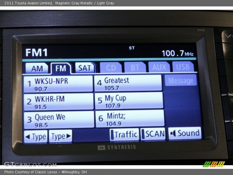 Magnetic Gray Metallic / Light Gray 2011 Toyota Avalon Limited