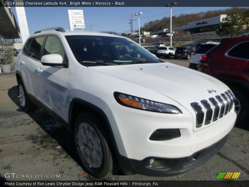 Bright White / Morocco - Black 2014 Jeep Cherokee Latitude 4x4