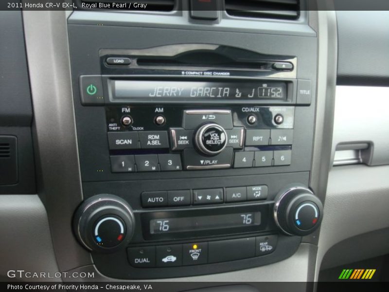 Royal Blue Pearl / Gray 2011 Honda CR-V EX-L