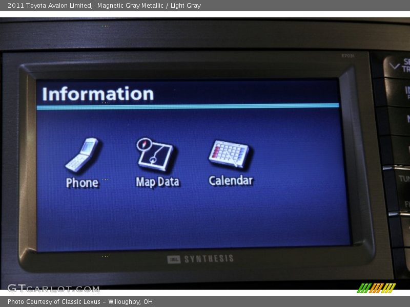 Magnetic Gray Metallic / Light Gray 2011 Toyota Avalon Limited