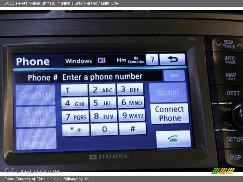Magnetic Gray Metallic / Light Gray 2011 Toyota Avalon Limited