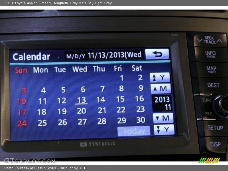 Magnetic Gray Metallic / Light Gray 2011 Toyota Avalon Limited