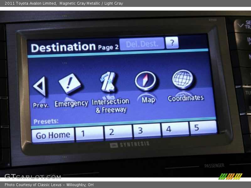 Magnetic Gray Metallic / Light Gray 2011 Toyota Avalon Limited