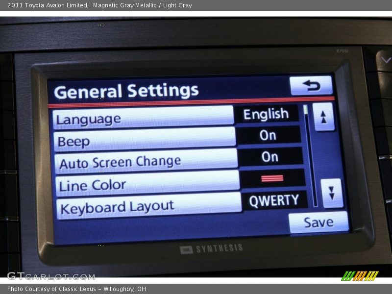 Magnetic Gray Metallic / Light Gray 2011 Toyota Avalon Limited