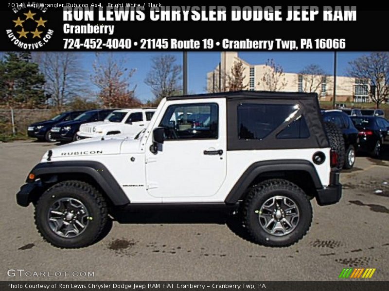Bright White / Black 2014 Jeep Wrangler Rubicon 4x4