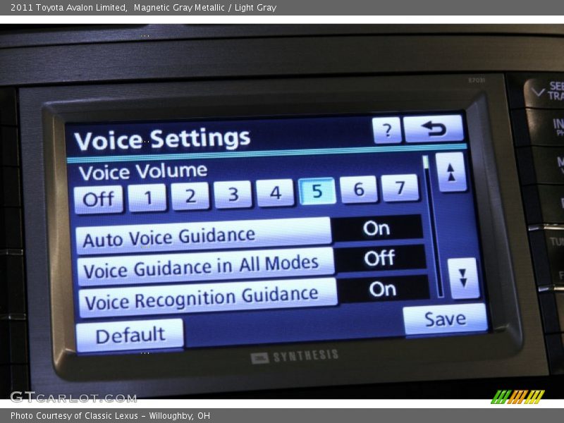 Magnetic Gray Metallic / Light Gray 2011 Toyota Avalon Limited