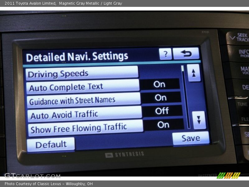 Magnetic Gray Metallic / Light Gray 2011 Toyota Avalon Limited