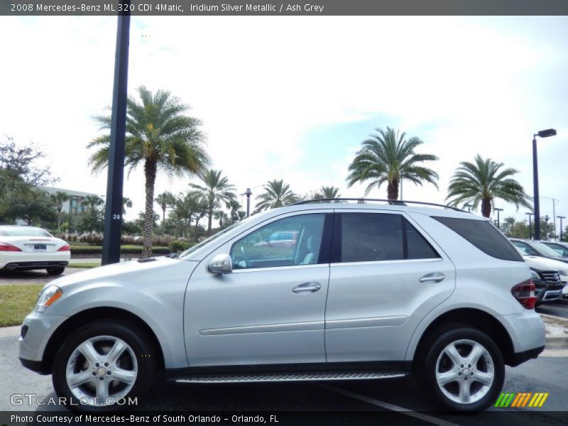 Iridium Silver Metallic / Ash Grey 2008 Mercedes-Benz ML 320 CDI 4Matic