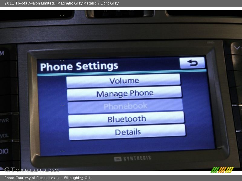 Magnetic Gray Metallic / Light Gray 2011 Toyota Avalon Limited