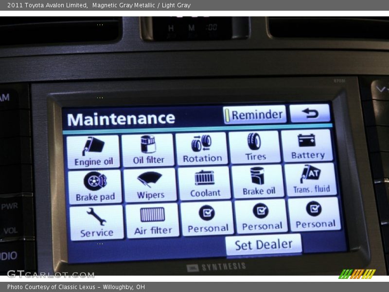 Magnetic Gray Metallic / Light Gray 2011 Toyota Avalon Limited