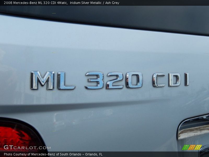 Iridium Silver Metallic / Ash Grey 2008 Mercedes-Benz ML 320 CDI 4Matic