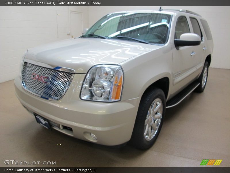 Gold Mist Metallic / Ebony 2008 GMC Yukon Denali AWD