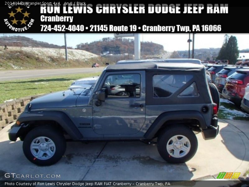 Anvil / Black 2014 Jeep Wrangler Sport 4x4