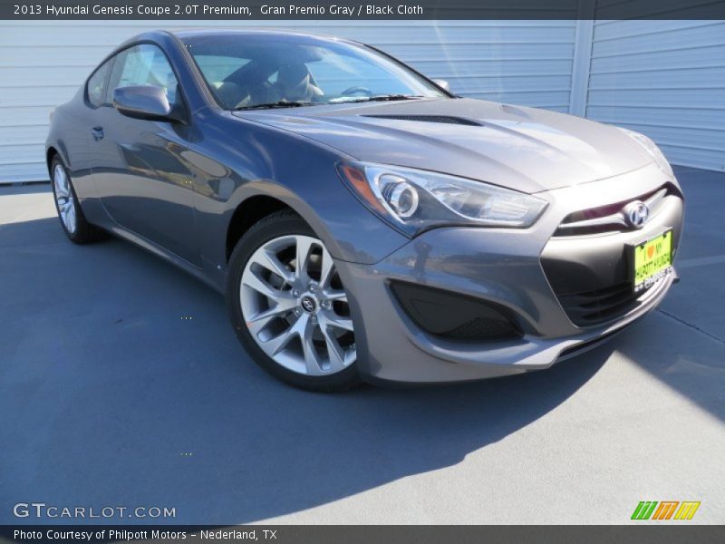 Gran Premio Gray / Black Cloth 2013 Hyundai Genesis Coupe 2.0T Premium