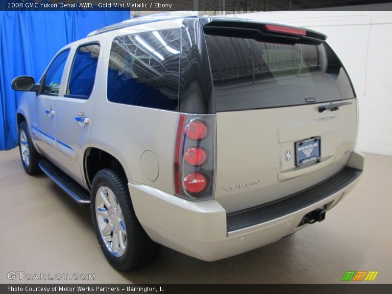 Gold Mist Metallic / Ebony 2008 GMC Yukon Denali AWD