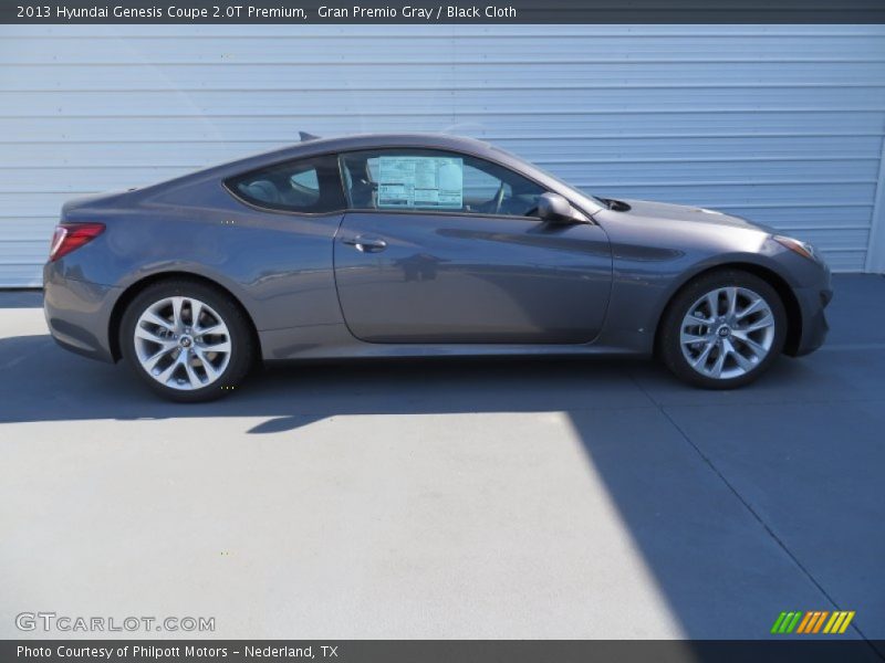 Gran Premio Gray / Black Cloth 2013 Hyundai Genesis Coupe 2.0T Premium