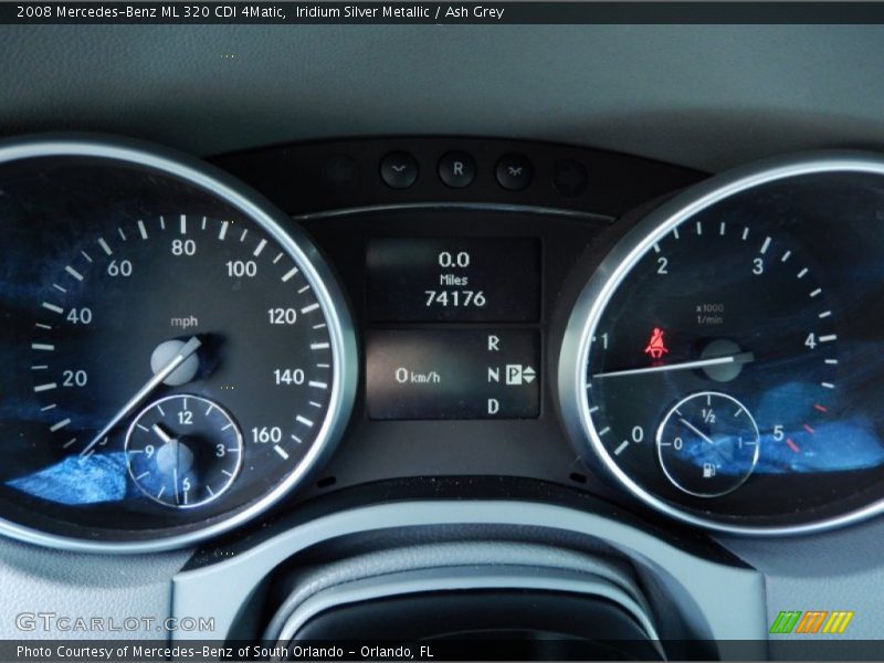 Iridium Silver Metallic / Ash Grey 2008 Mercedes-Benz ML 320 CDI 4Matic