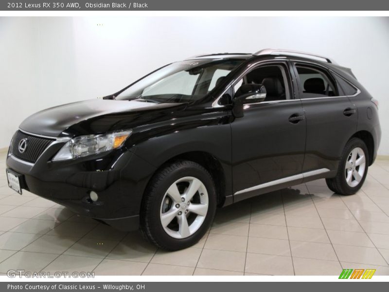 Obsidian Black / Black 2012 Lexus RX 350 AWD