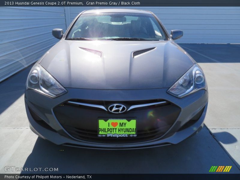 Gran Premio Gray / Black Cloth 2013 Hyundai Genesis Coupe 2.0T Premium