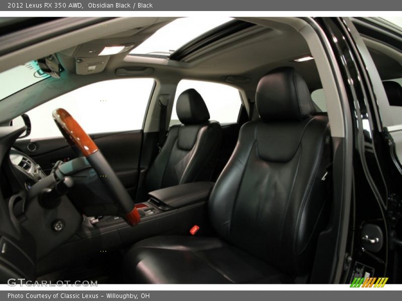 Obsidian Black / Black 2012 Lexus RX 350 AWD