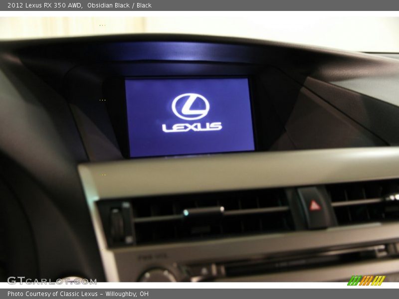 Obsidian Black / Black 2012 Lexus RX 350 AWD
