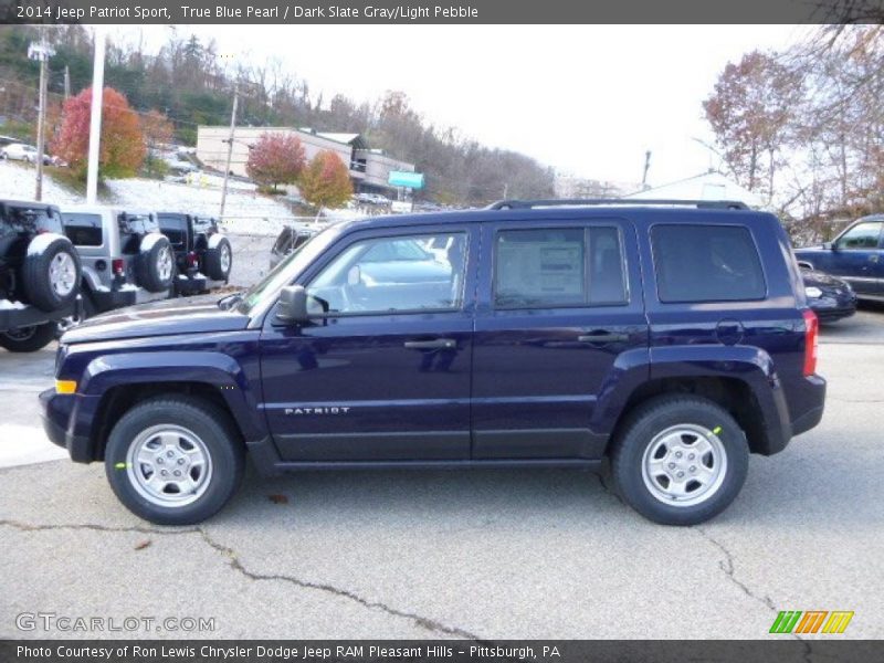 True Blue Pearl / Dark Slate Gray/Light Pebble 2014 Jeep Patriot Sport