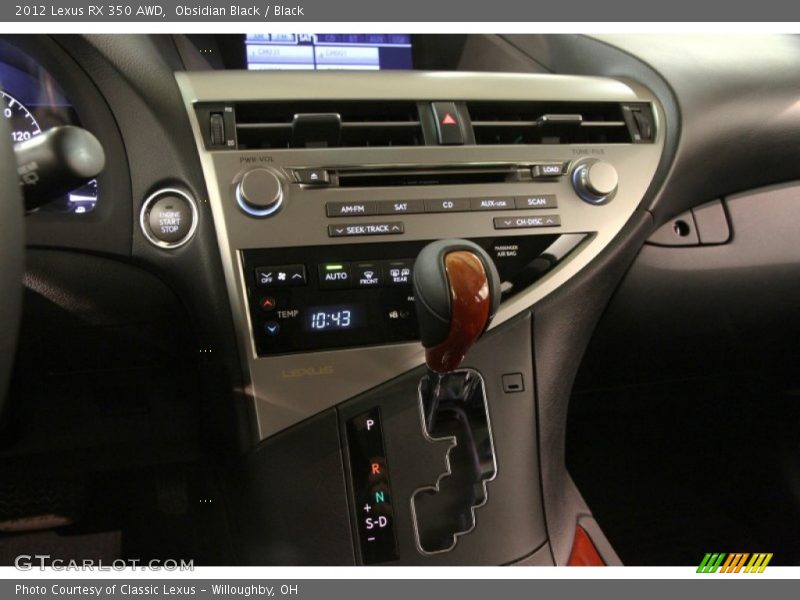 Obsidian Black / Black 2012 Lexus RX 350 AWD