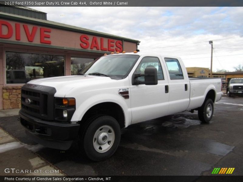 Oxford White / Camel 2010 Ford F350 Super Duty XL Crew Cab 4x4