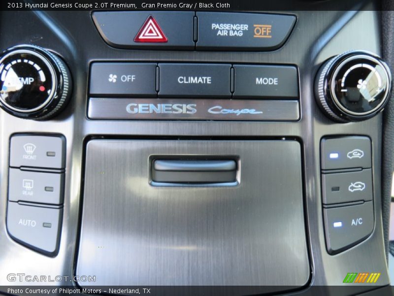 Gran Premio Gray / Black Cloth 2013 Hyundai Genesis Coupe 2.0T Premium