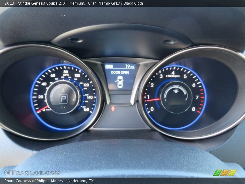 Gran Premio Gray / Black Cloth 2013 Hyundai Genesis Coupe 2.0T Premium