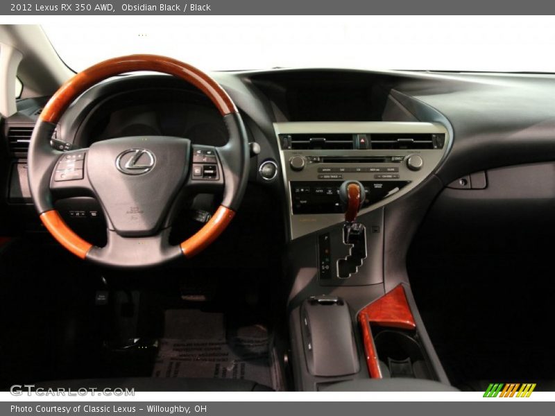 Obsidian Black / Black 2012 Lexus RX 350 AWD