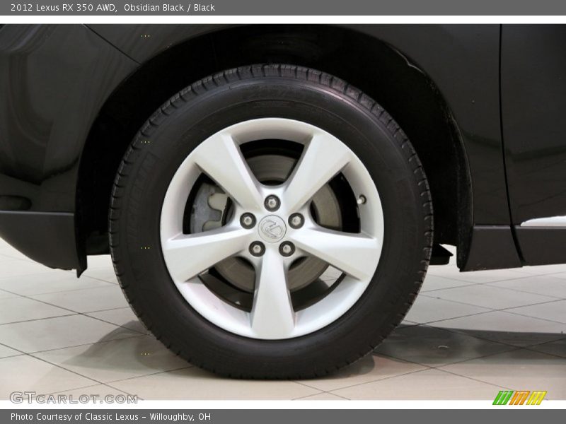 Obsidian Black / Black 2012 Lexus RX 350 AWD