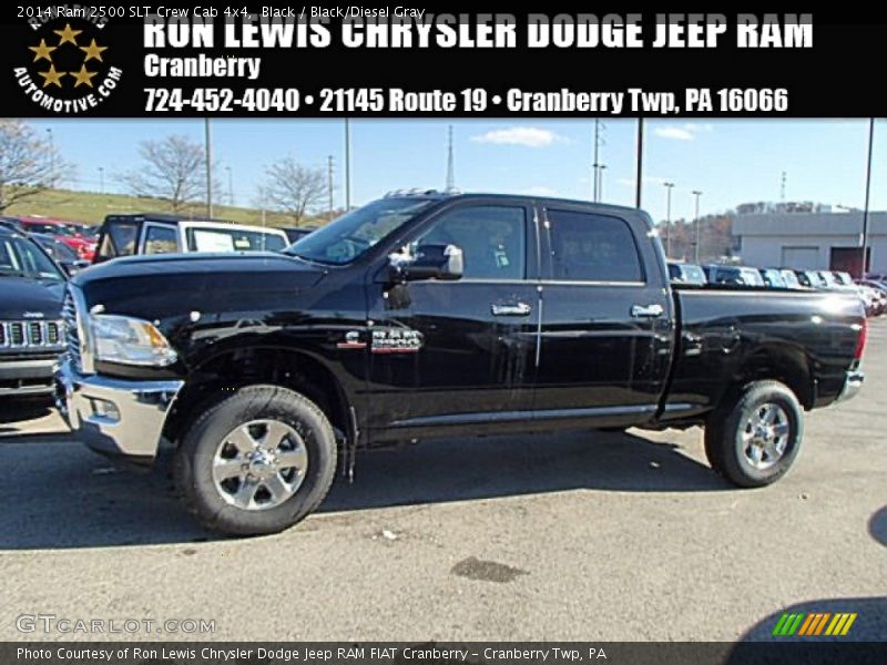 Black / Black/Diesel Gray 2014 Ram 2500 SLT Crew Cab 4x4