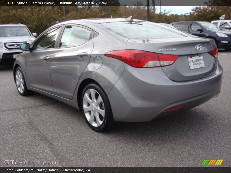 Titanium Gray Metallic / Gray 2011 Hyundai Elantra Limited