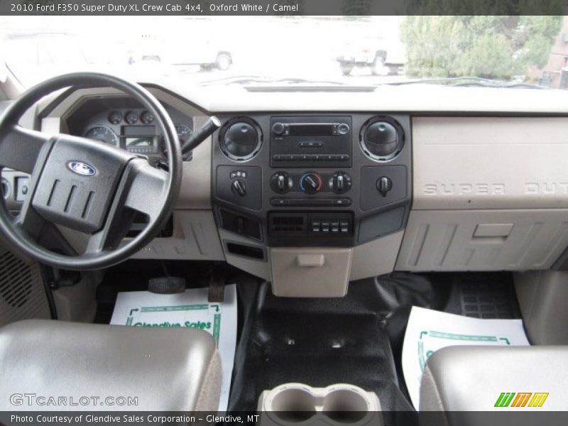 Oxford White / Camel 2010 Ford F350 Super Duty XL Crew Cab 4x4