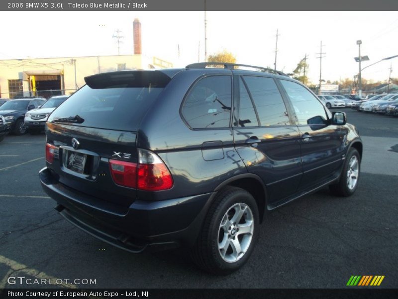 Toledo Blue Metallic / Black 2006 BMW X5 3.0i