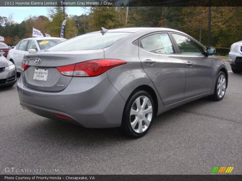 Titanium Gray Metallic / Gray 2011 Hyundai Elantra Limited