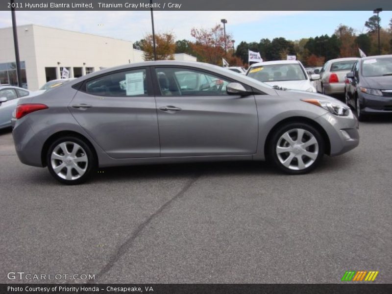 Titanium Gray Metallic / Gray 2011 Hyundai Elantra Limited