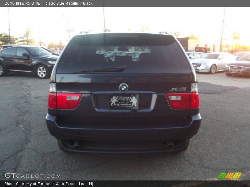 Toledo Blue Metallic / Black 2006 BMW X5 3.0i