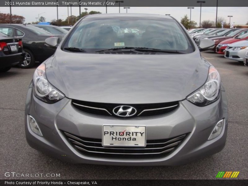 Titanium Gray Metallic / Gray 2011 Hyundai Elantra Limited